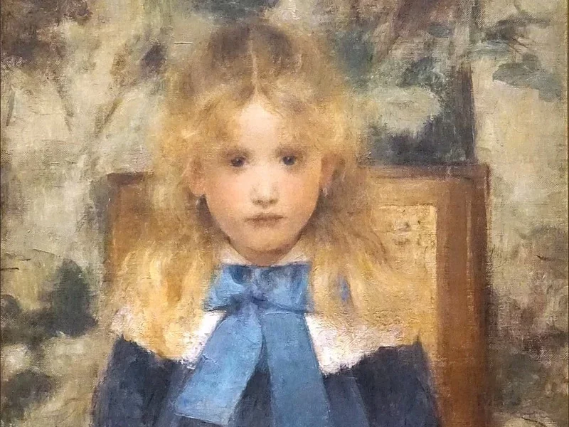 1858-Fernand Edmond Jean Marie Khnopff - Ritratto di una bambina - Petit Palais, Parigi